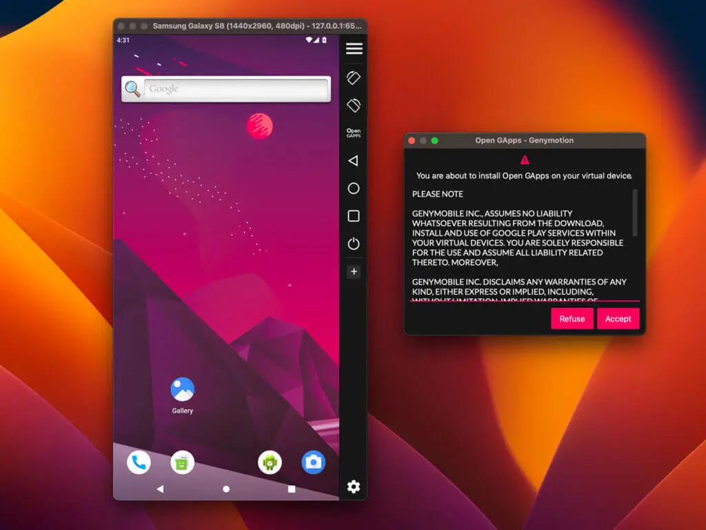 Android Emulator for mac m1
